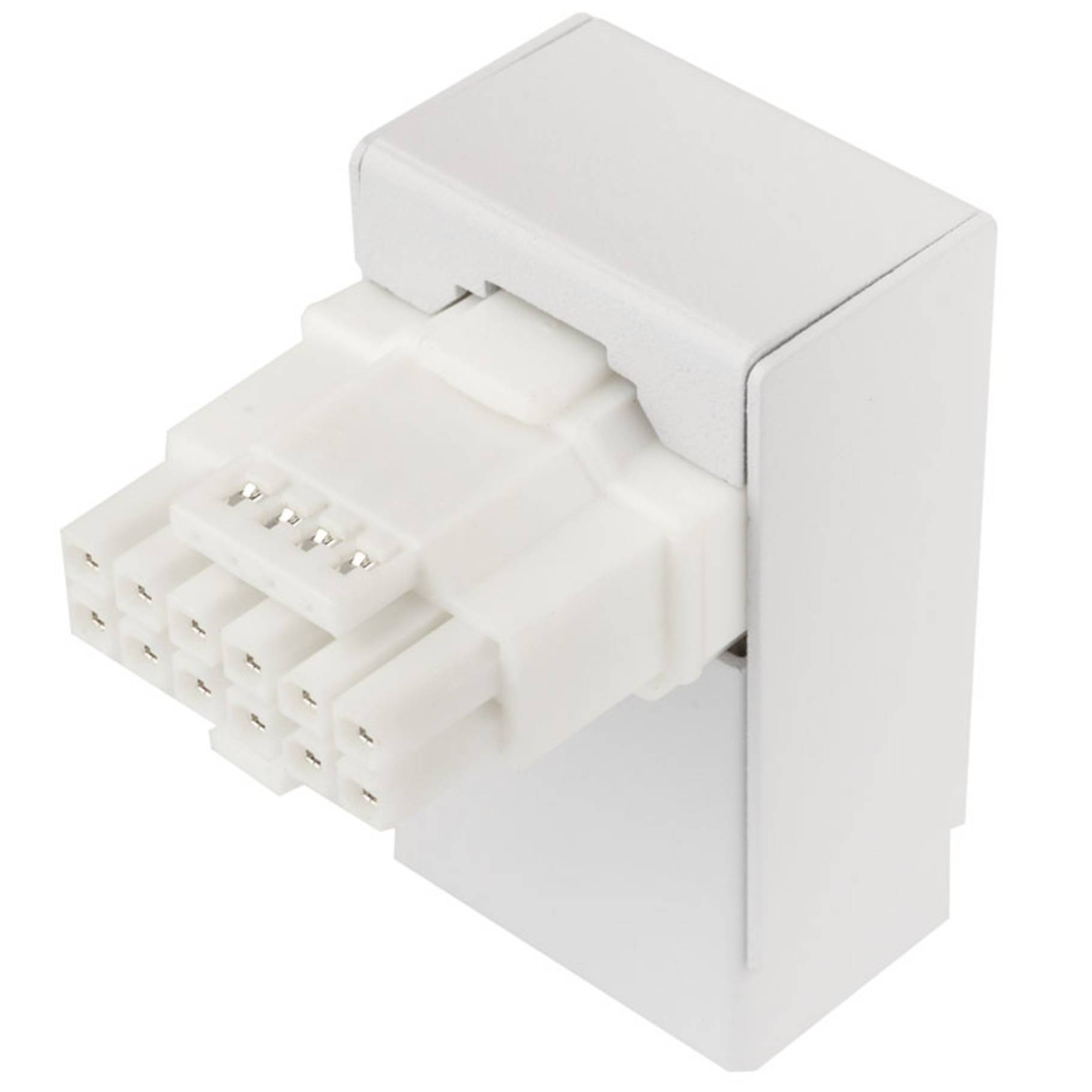 Kolink Core Pro 12V-2x6 90 Grad Adapter - Typ 1, weiß Kabel &-0