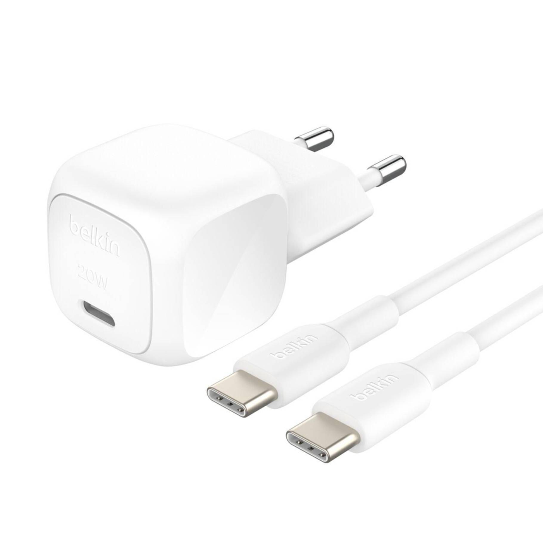 Belkin BoostCharge - Netzteil - kompakt - 20 Watt - Fast Charge, PD 3.1/PPS (USB-C)-0