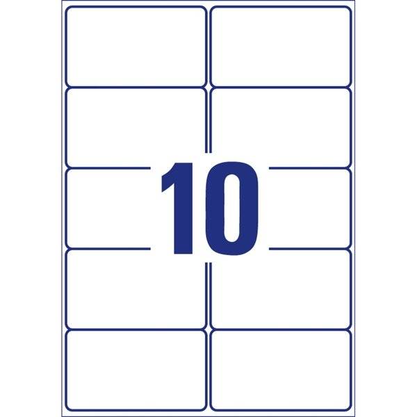 Folien-Etiketten ultra-resistent A4 99x57mm VE=500 Etiketten weiß-1