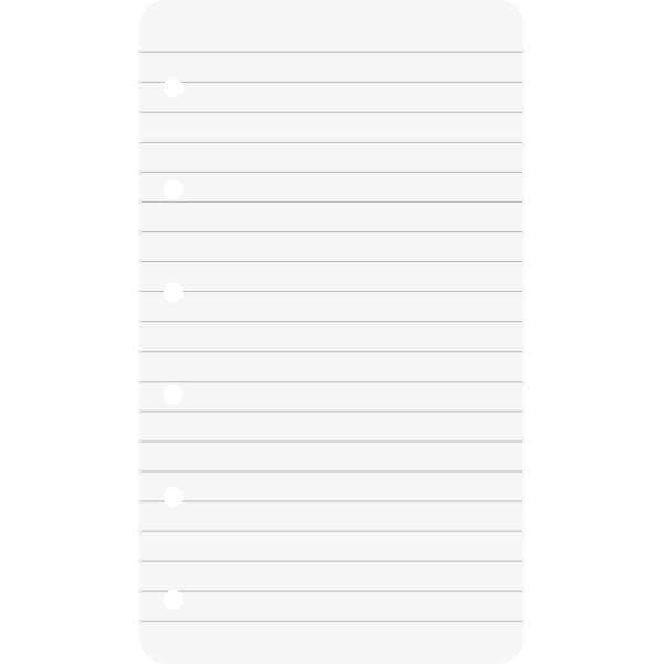 Ringbucheinlagen 7,4x12,8cm liniert 50 Blatt-0