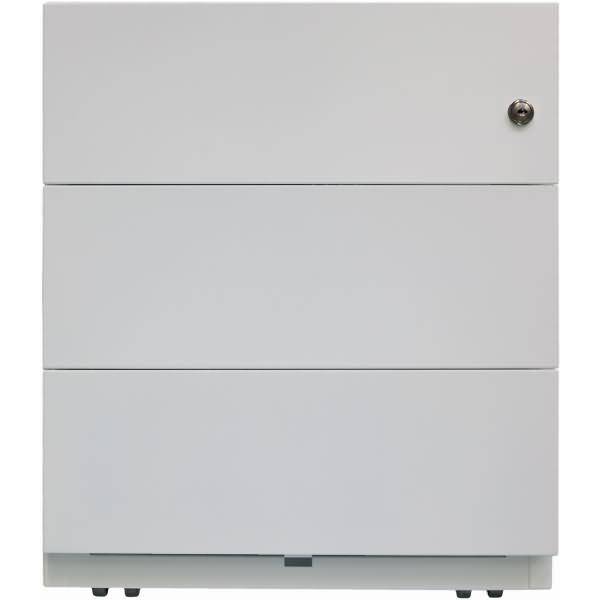 Rollcontainer Note NWA Stahl 3x Materialschub HxBxT 495x420x565mm l.grau
