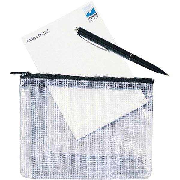 Dokumententasche Mash Bag A6 farblos/schwarz-0