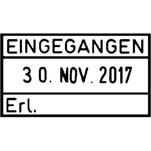 trodat Datumstempel 2910/L "EINGEGANGEN" + 1 Feld (62512914)-1