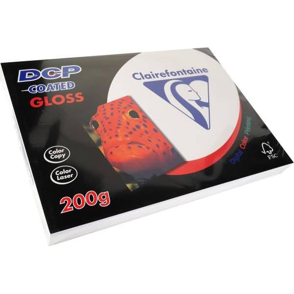Laser- /Inkjetpapier DCP gestrichen Gloss SRA3 450x320mm 200g/qm weiß VE=250 Blatt-0