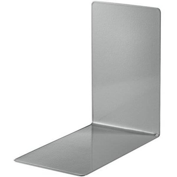 Buchstützen 85x140x140mm Metall grau