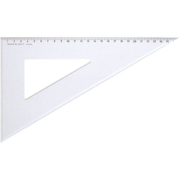 Dreieck 60 Grad mit Facette Acryl 311mm transparent