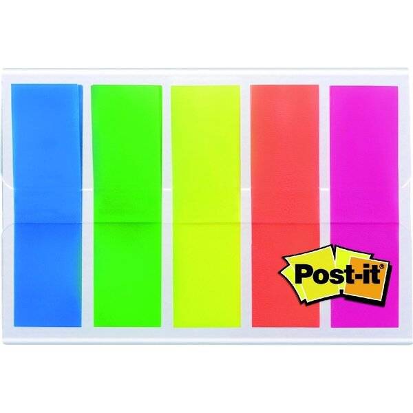 Index transparent Film 11,9x43,2mm 5 Farben VE=100 Streifen