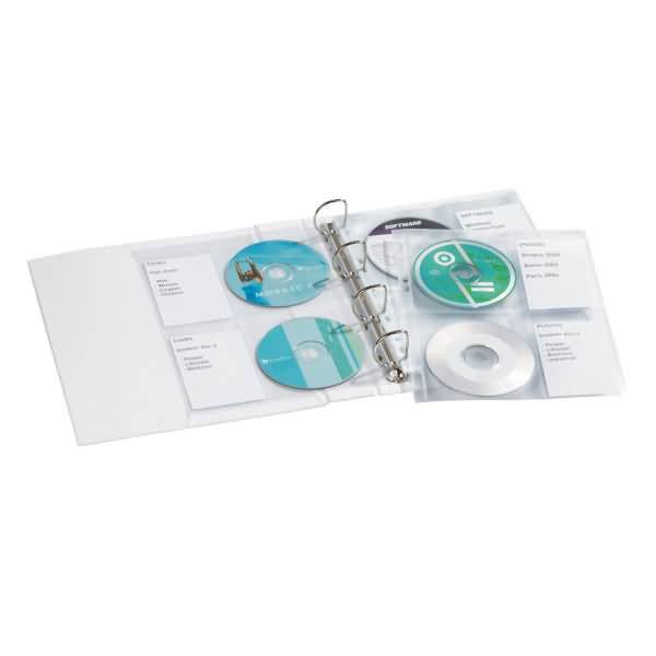 CD-Hülle Cover light M für 4 CDs PP A4 transparent 5 Stück-1