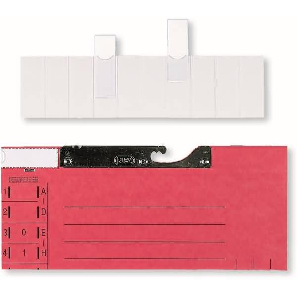 Einsteckschild für Pendelhefter,-mappen,-taschen SK 50x18mm farblos VE=50 Stück