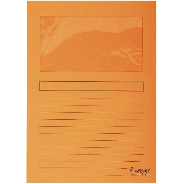 Sichtmappen A4 120g/qm Karton orange VE=100 Stück-0
