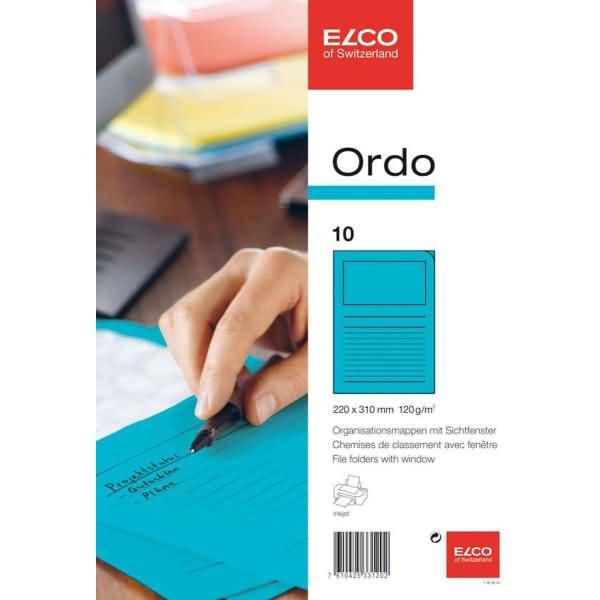 Organisationsmappe Ordo classico Papier A4 220x310 mm intensivblau VE=10 Stück