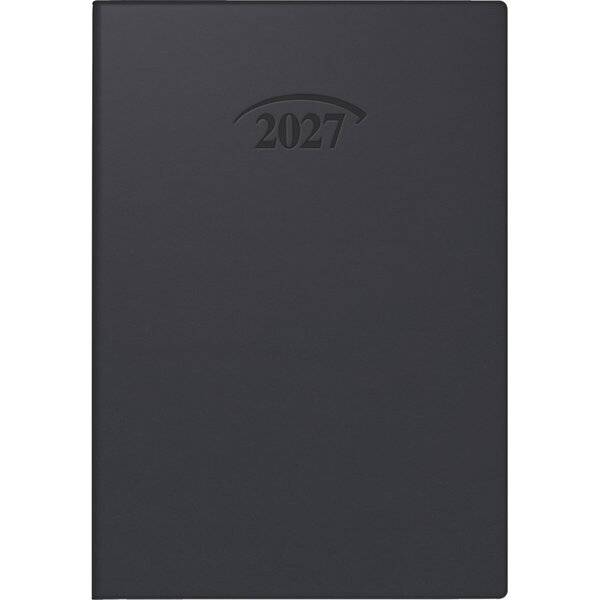 Taschenkalender 712 7,2x10,2cm Kunststoff schwarz 2027-0