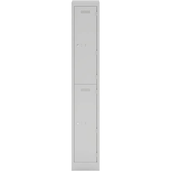 Garderobenschrank Primary Locker BxHXT 300x1800x500mm lichtgrau-0