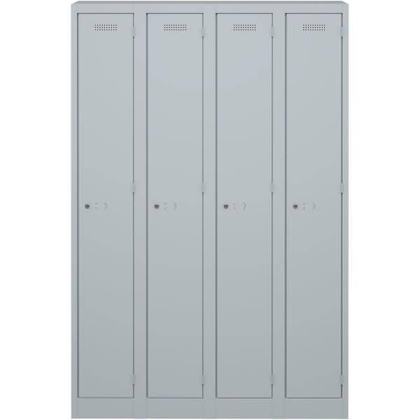 Garderobenschrank Primary Locker BxHXT 1200x1800x500mm lichtgrau-0