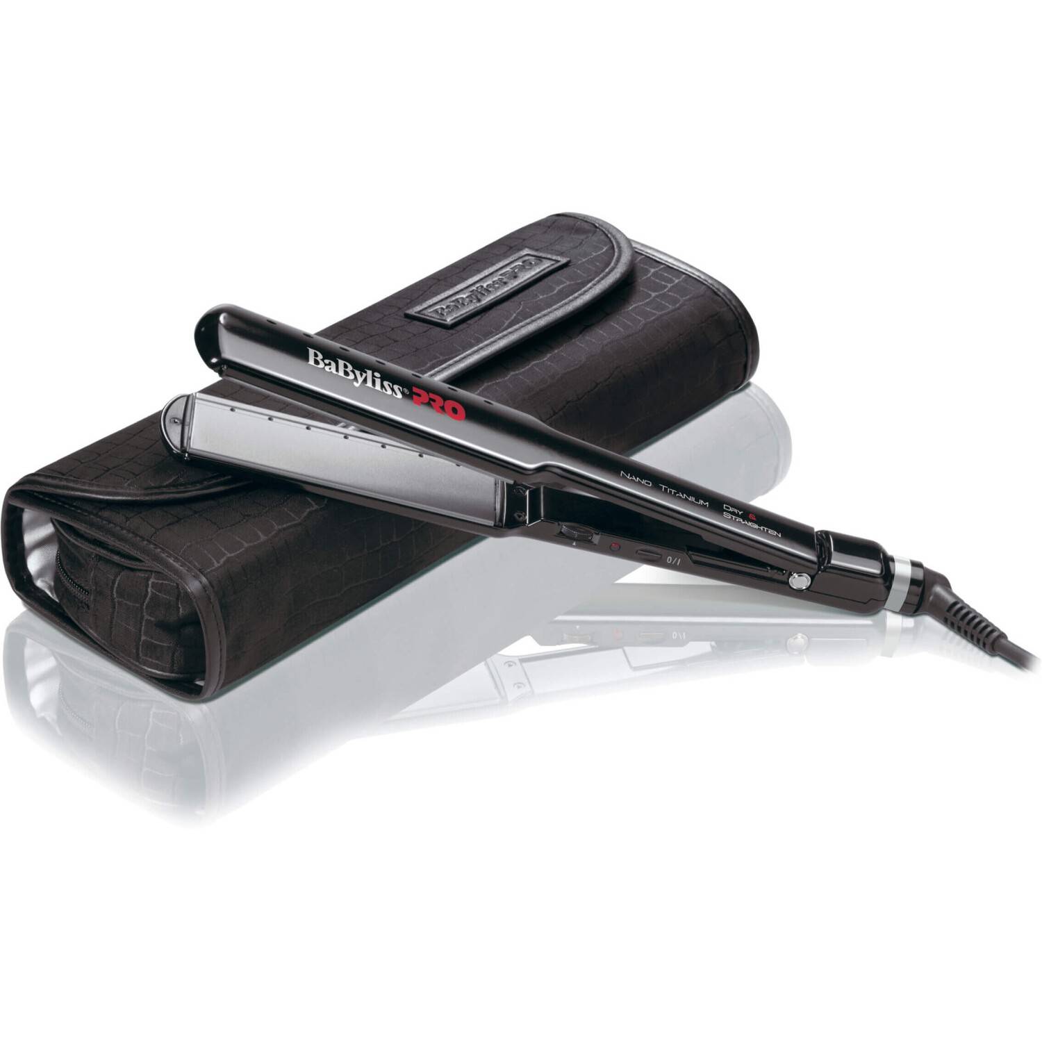 BaByliss PRO Straightener BAB2073E Haarglätter grau/schwarz-0