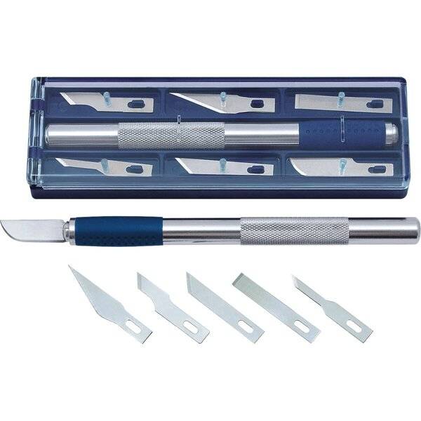 WEDO Cutter Hobbymesser Set si, inkl. 6 verschiedenen Klingen-1