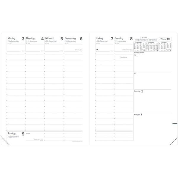 Buchkalender Pre 777 21x27cm Soho stahlblau 2027-1