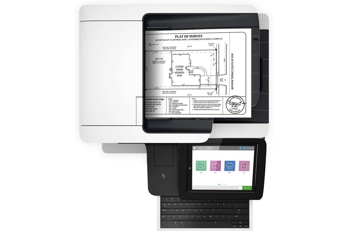 HP LaserJet Enterprise Flow MFP M528z - Multifunktionsdrucker - s/w - Laser - Legal (216 x 356 mm)/-8