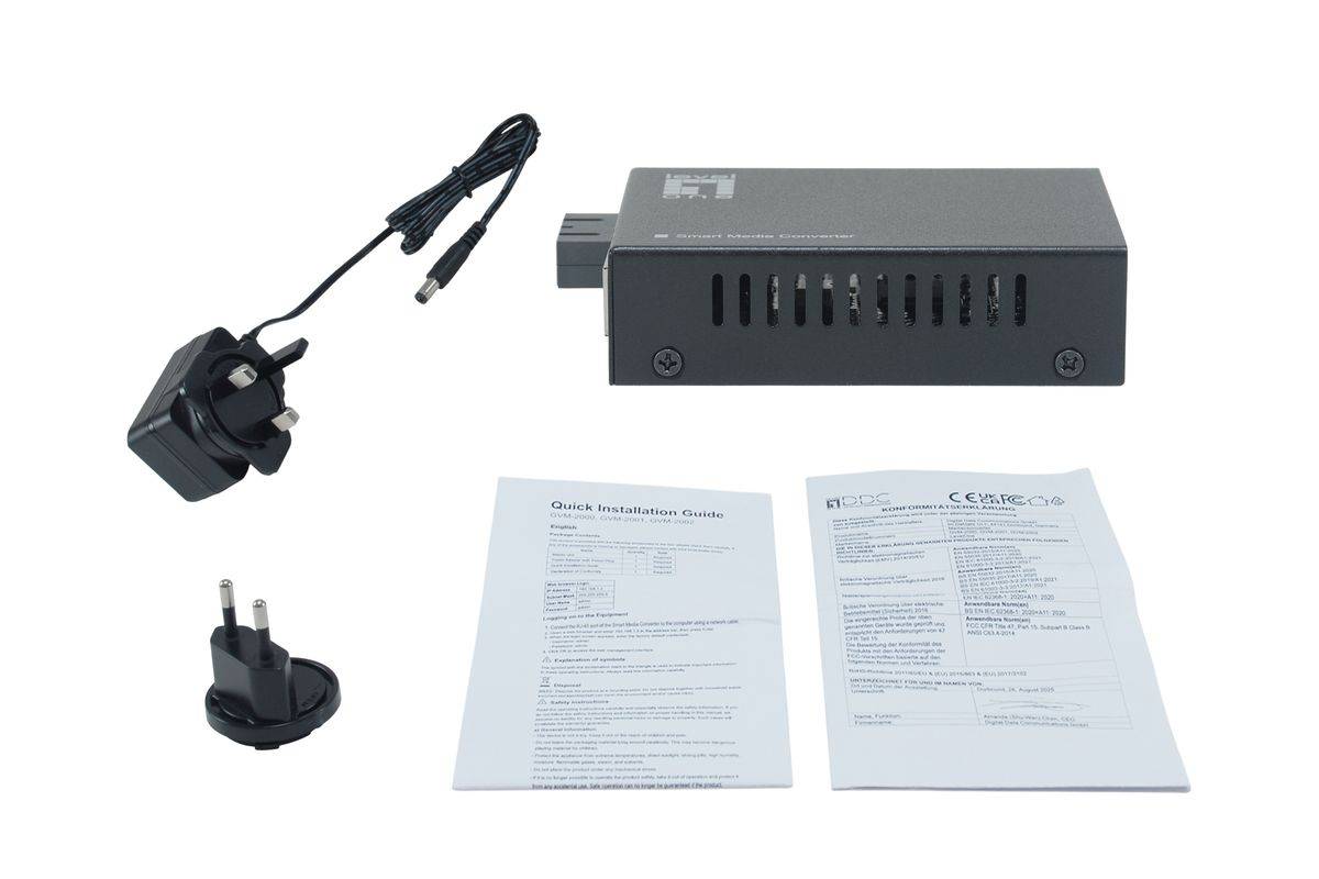 LevelOne Smart Rj45-Sc Medienkonverter - Multimode-Glasfaser - 850 nm - 500 m - Converter - Glasfaser (LWL)-3