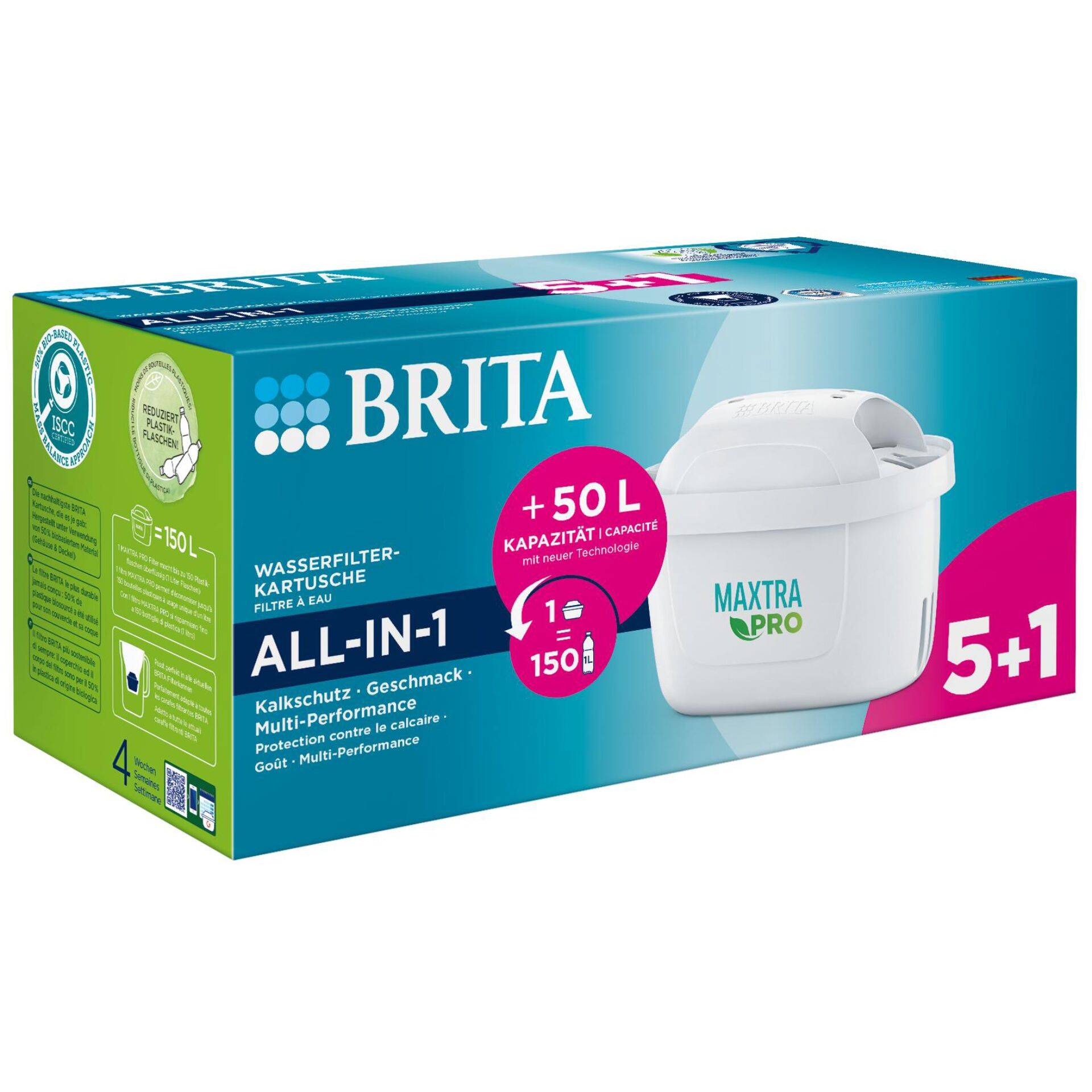 BRITA Wasserfilter-Kartusche All-in-1 MAXTRA PRO Ai1 Pa5+1-2