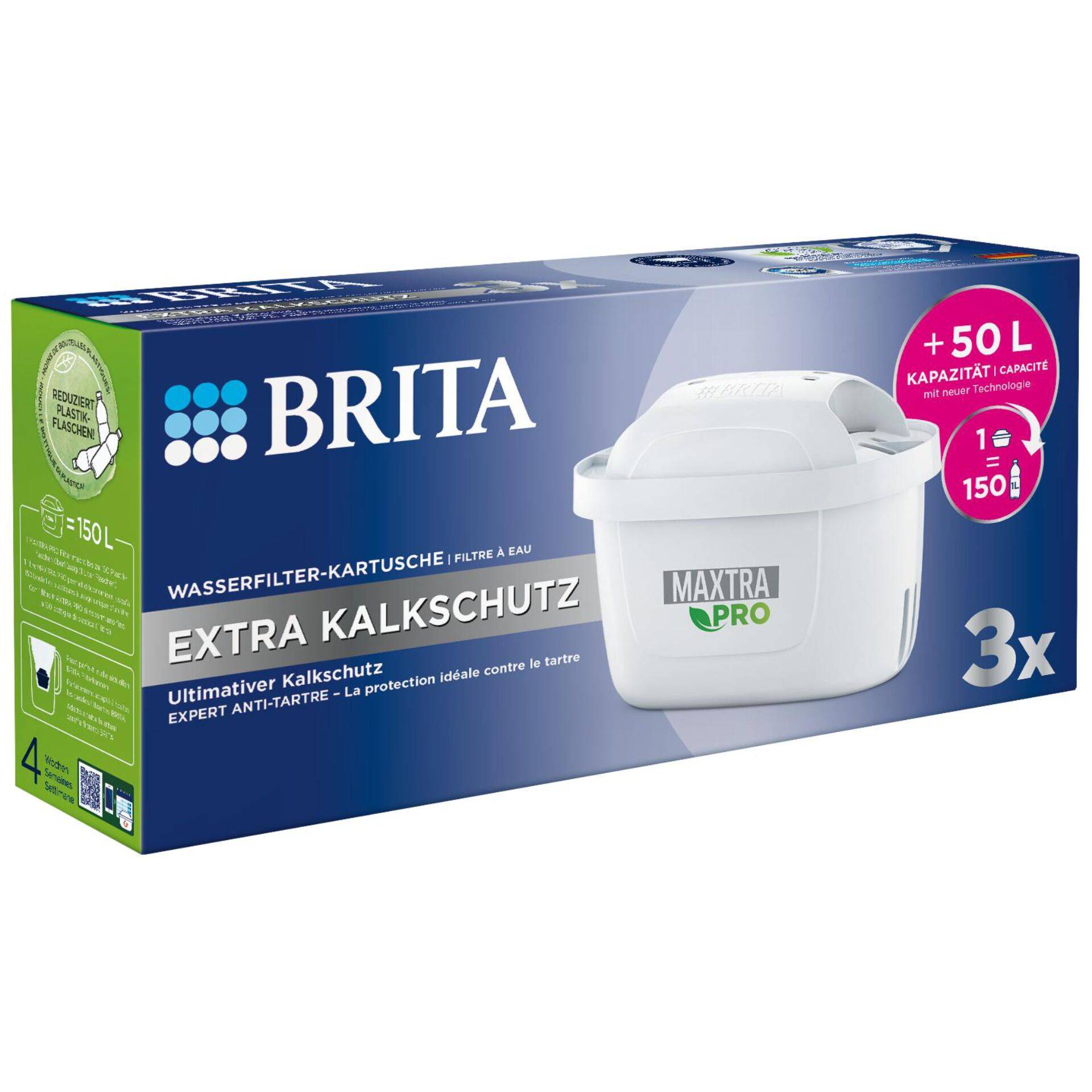 BRITA 1 Stücke Brita Wasserfilterabdeckung MAXTRA PRO EXTRA KALKSCHUTZ Filterkartuschen-1