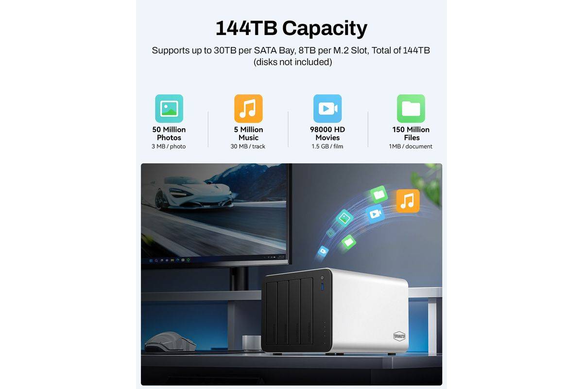 TerraMaster F4-425 Plus N95 4bay NAS DDR4 No Hard Drive-5