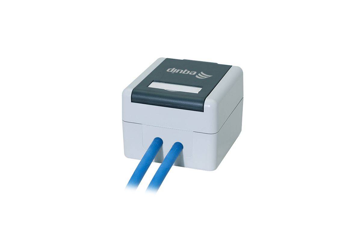 Equip Aufputz-Anschlussdose mit 2 Keystone-Anschlüssen für den Außenbereich, Schutzart IP44, Verteilerkasten, Kunststoff-2