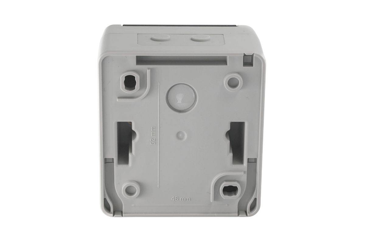 Equip Aufputz-Anschlussdose mit 2 Keystone-Anschlüssen für den Außenbereich, Schutzart IP44, Verteilerkasten, Kunststoff-4