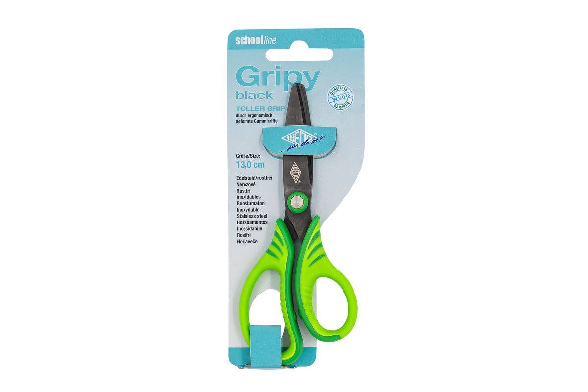 WEDO Bastelschere Gripy black, rund, Länge: 130 mm-1