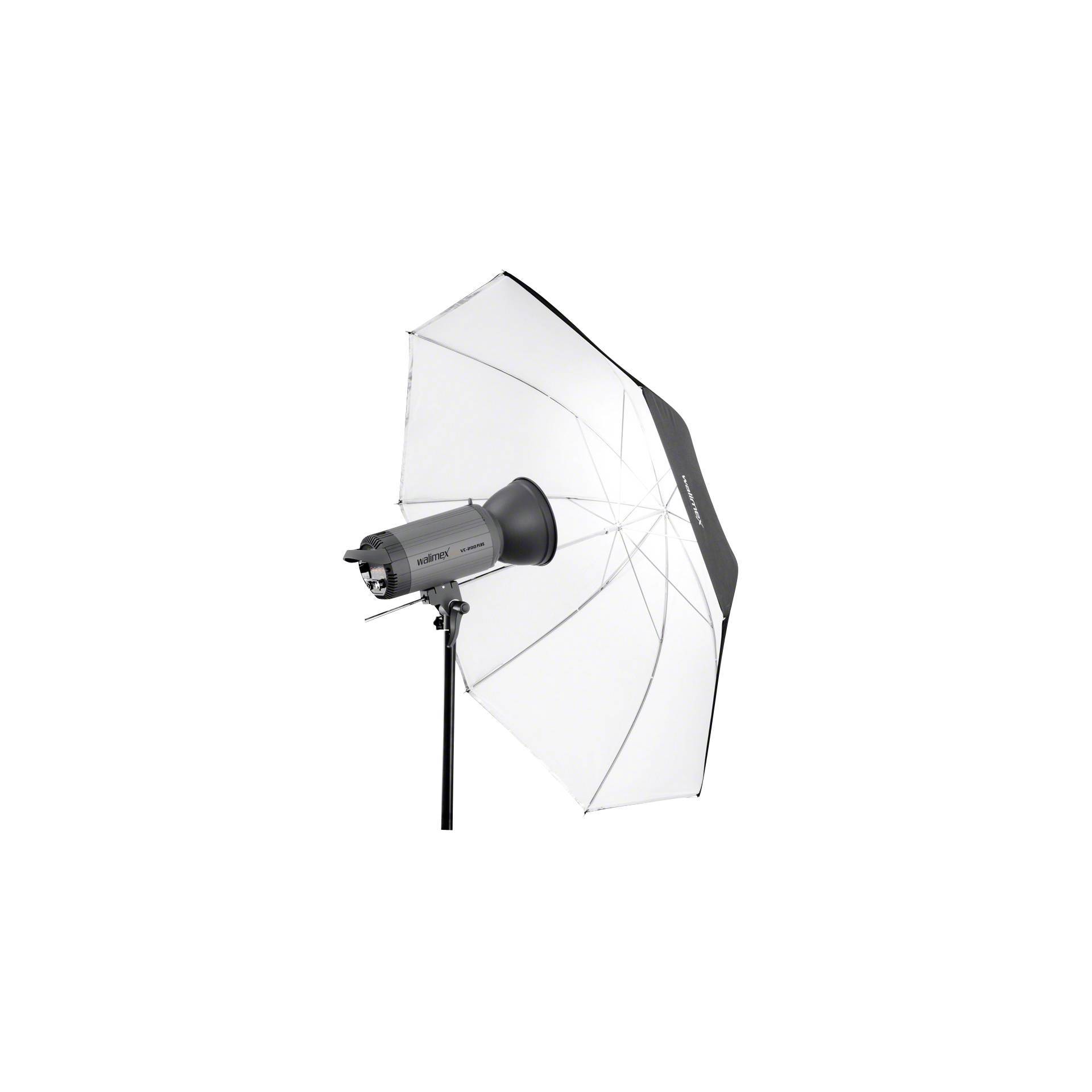 Walimex 2in1 Reflex- & Durchlichtschirm weiß,109cm-2