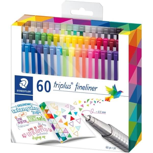 Fineliner triplus ca. 0,3 mm farbig sortiert VE=60 Stück