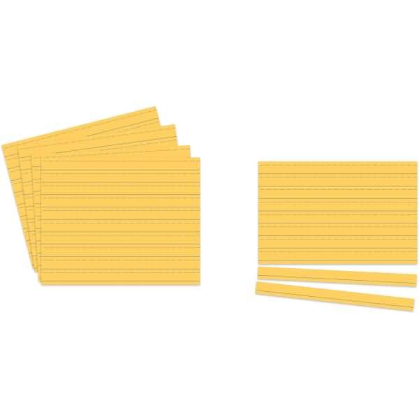 Einsteckkarten Planrecord A3 quer B420xH297mm VE= 5 Bogen a 8 Streifen gelb-0