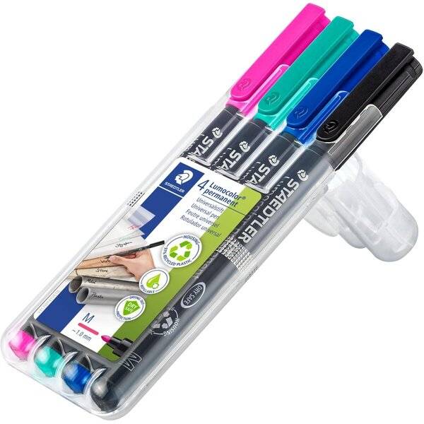 STAEDTLER Lumocolor Permanent-Marker 317M, 4er Etui (87890881)-1