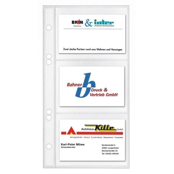 Visitenkartenhüllen für Visitenkartenbuch 41555 VE=10 Stück-0