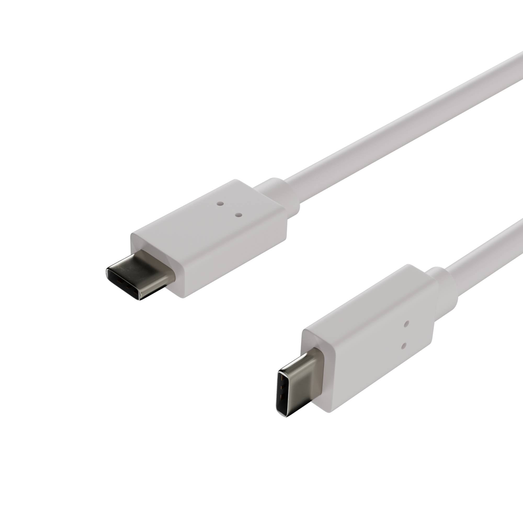 USB-C Kabel 3.2 Gen 2x2 Datenkabel Ladekabel USB Typ C Stecker auf Typ C Stecker 1m 20 Gbit/s 60W Weiß