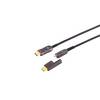 KABELBUDE.EU HDMI-Verlegekabel-Set HDMI-A-Stecker auf HDMI-D-Stecker AOC 10K 7,5 m Schwarz