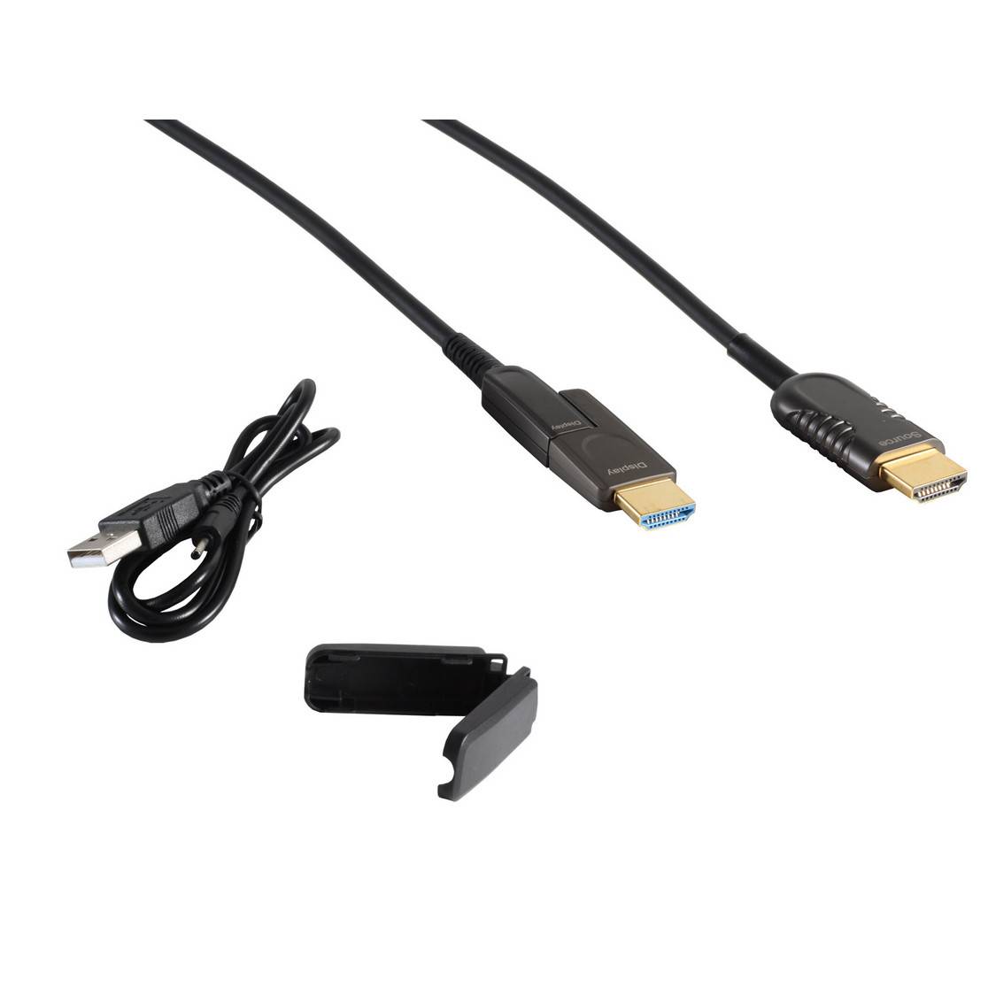 Wirelex HDMI-Verlegekabel-Set HDMI-A-Stecker auf HDMI-A-Stecker Optisch 4K 60 Hz 7,5 m Schwarz-2