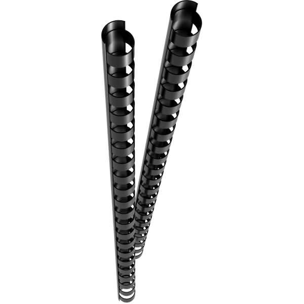 Spiralbinderücken 8mm VE=25 Stück schwarz