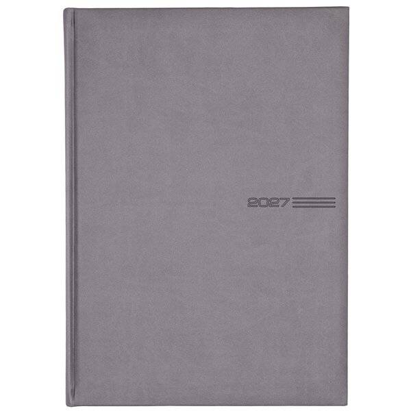 Taschenkalender 10,5x14,8cm 1 Tag/Seite grau 2027-0
