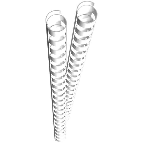 Spiralbinderücken 12mm VE=25 Stück weiß-0