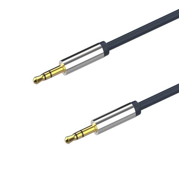 Flexline Klinkenkabel 1,5 m 3,5-mm-Stecker auf 3,5-mm-Stecker hochflexibel vergoldet Kupfer Chrom