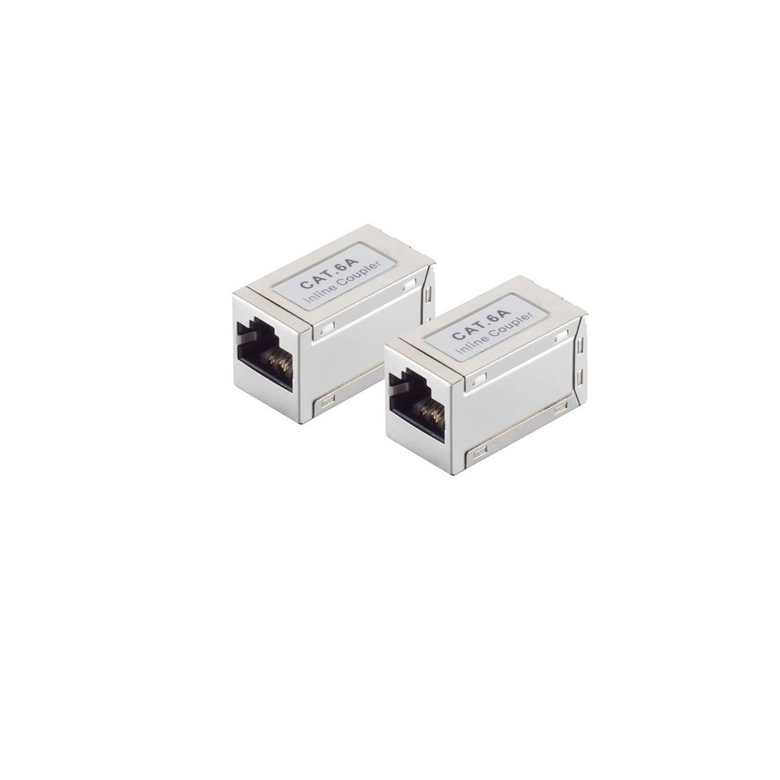S/CONN CAT 6A Kabelverbinder RJ45-Buchse auf RJ45-Buchse STP 10 Gbit/s Silber 2er-Pack-0
