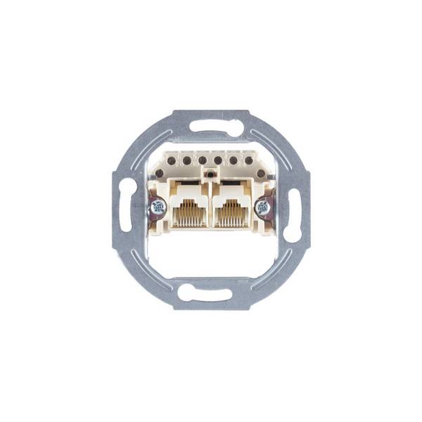 S/CONN UAE-Anschlussdose 2x8/8 RJ45 parallel geschaltet Unterputz ohne Abdeckung