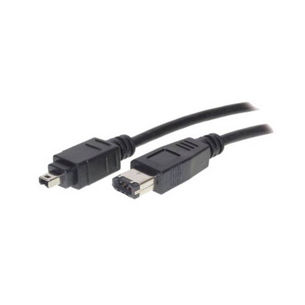 KABELBUDE.EU FireWire-Kabel IEEE 1394 4-pol-Stecker auf 6-pol-Stecker 3m 400 Mbit/s
