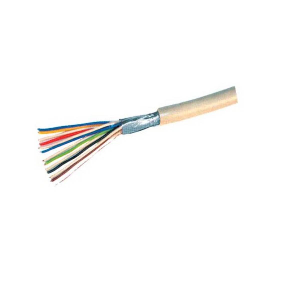 S/CONN Telefonkabel J-Y(ST)Y 6x2x0,6 statisch geschirmt Kupfergemisch Unterputz Rund 100m-0