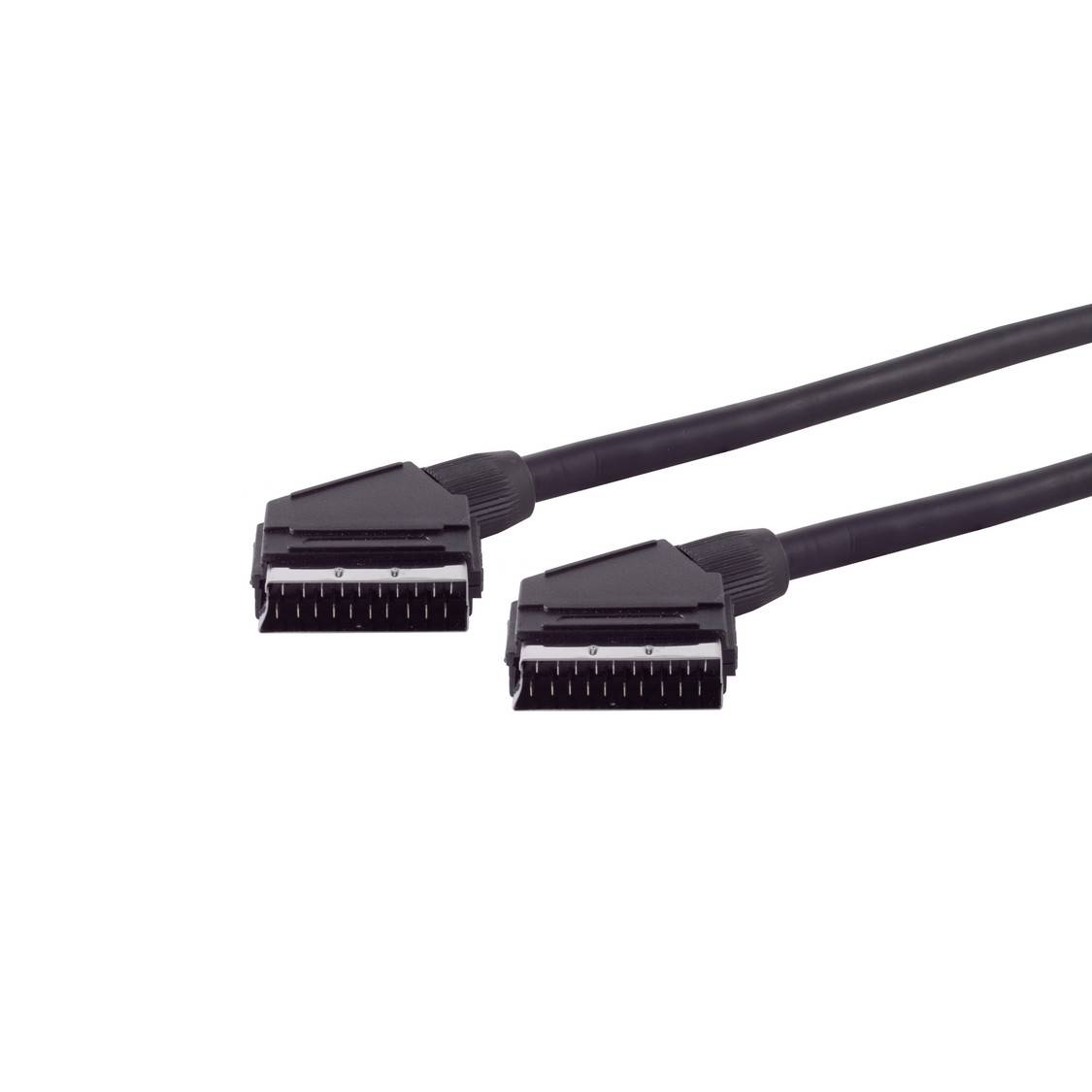KABELBUDE.EU Scart-Kabel Scart-Stecker auf Scart-Stecker vernickelt 1,5 m Schwarz-0