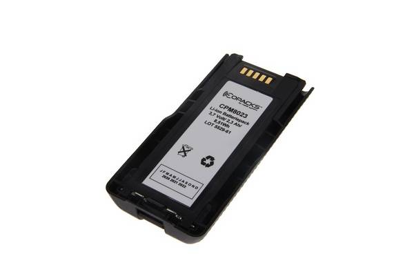 CoPacks Li-Ion Akku passend für Motorola MTP3000, MTP6000 Serie - 3,7 V 2300 mAh 105x52x16 mm