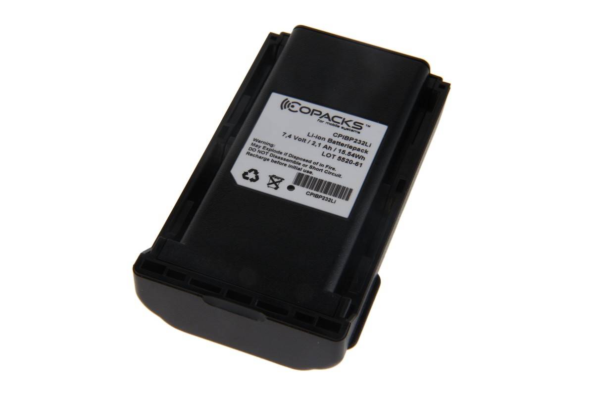 CoPacks Li-Ion Akku passend für Icom IC-F3062S FuG11b; IC-F34 - 7,4 V 2100 mAh-0