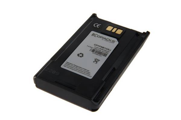 CoPacks Li-Ion Akku passend für Standard Vertex VX260 VX451 VX459 EVX530 FNB-V133Li-UNI - 7,4 V 1380 mAh 101x55,1x15 mm