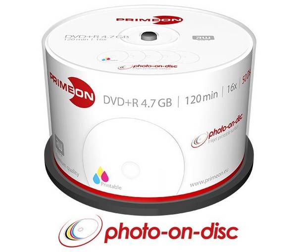 Primeon DVD+R 4.7GB/120Min/16x 2761226